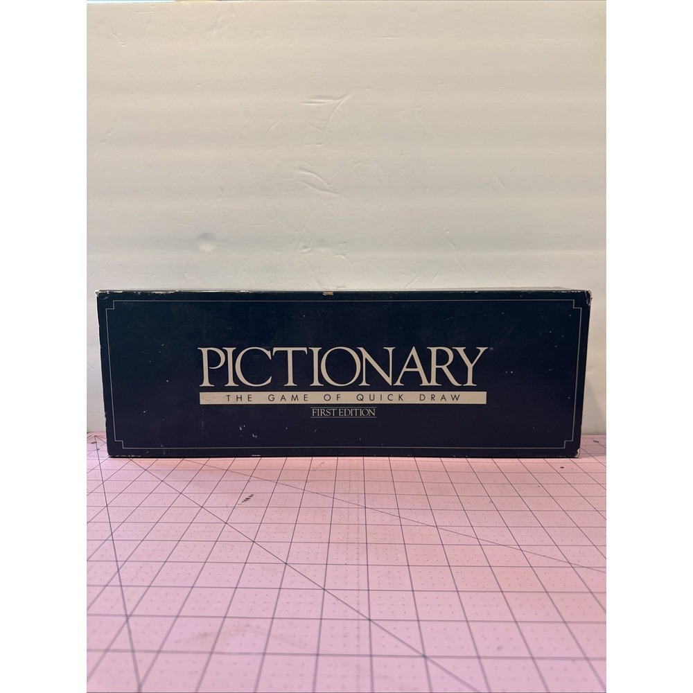 VINTAGE Pictionary Game‎ First Edition COMPLETE 1985 Classic Drawing Board Game